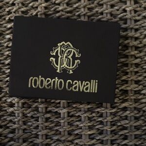Roberto Cavalli Black Wallet with card slots